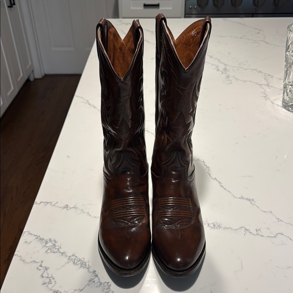 Dan Post Cottonwood Men’s Brown Leather Cowboy Boots
